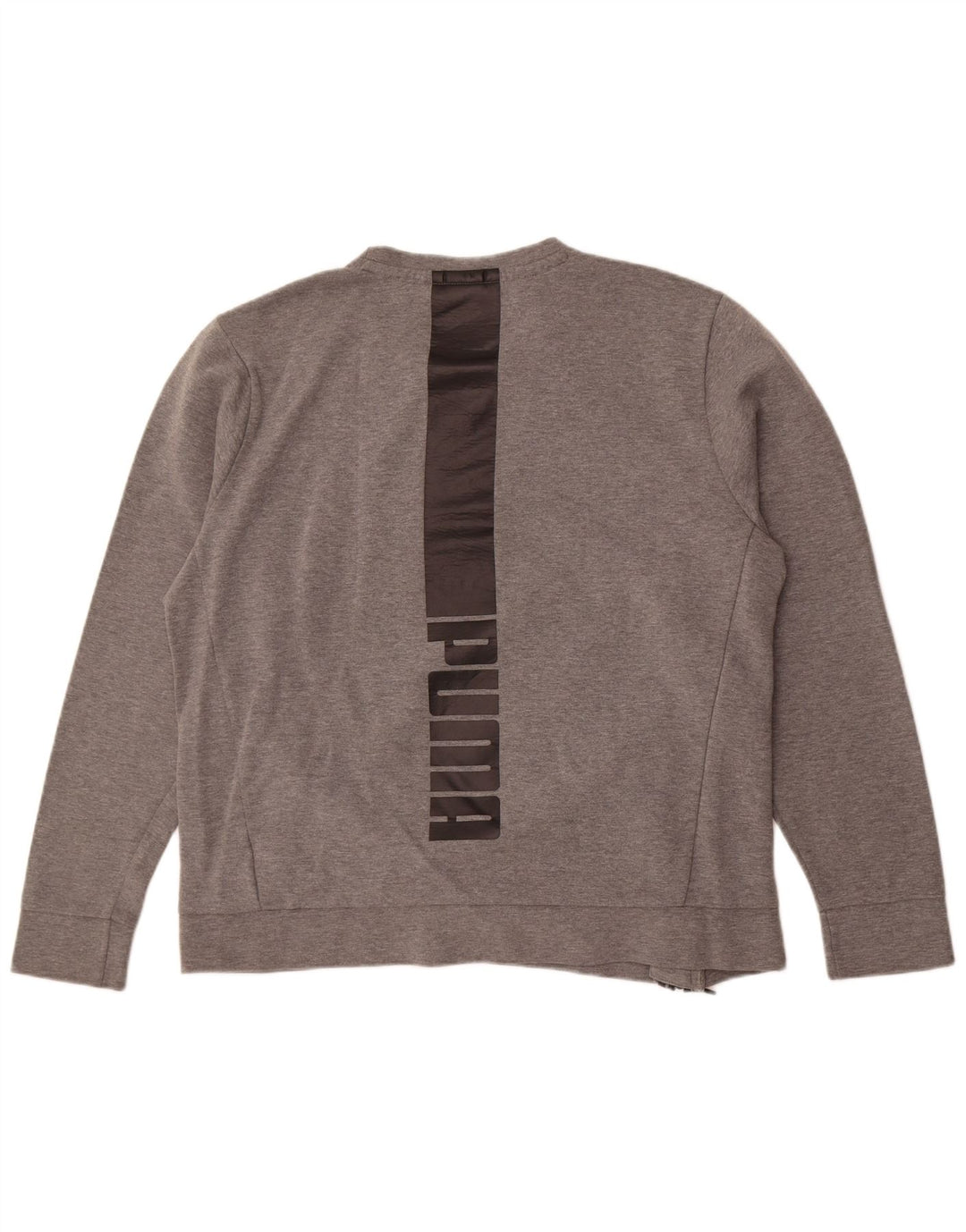 Felpa grafica da uomo Puma Jumper XL in cotone grigio