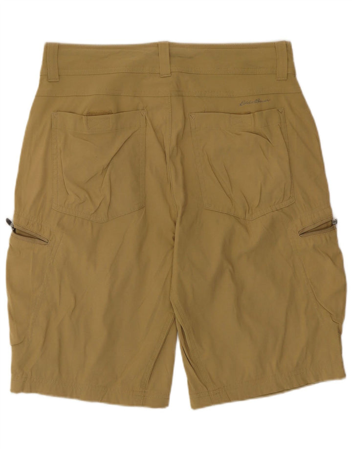 Pantaloncini cargo da uomo Eddie Bauer W32 grandi nylon kaki