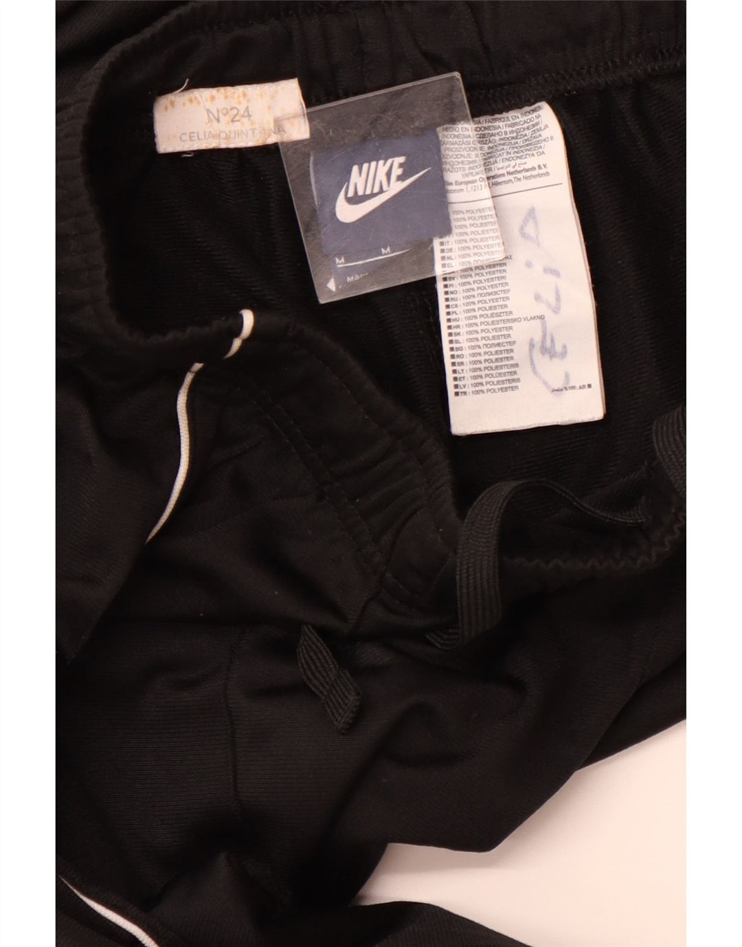 Pantaloni della tuta da donna Nike UK 12 Medium Nero Poliestere