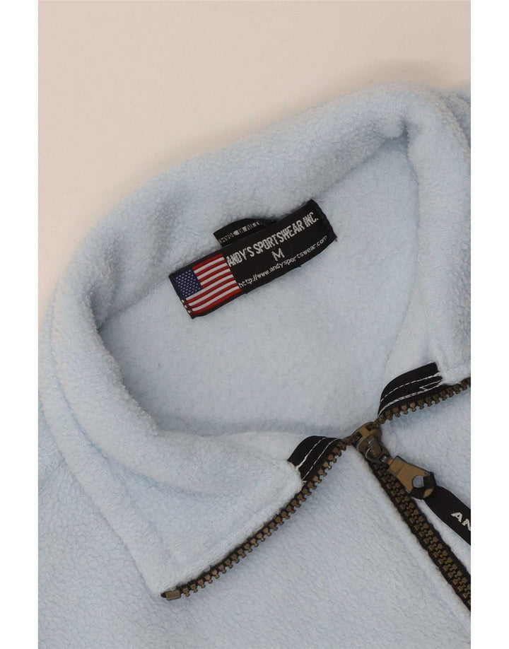 Giacca in pile vintage da uomo UK 38 blu medio