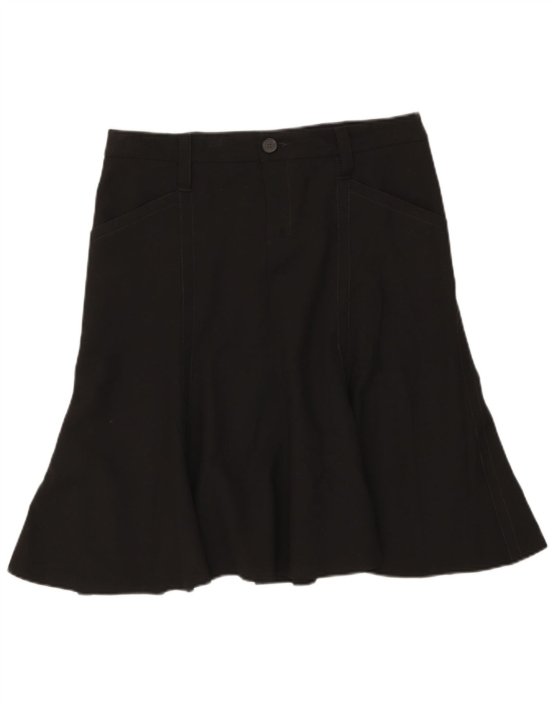 Gonna a trapezio da donna Zara EU 42 grande W32 rayon nero