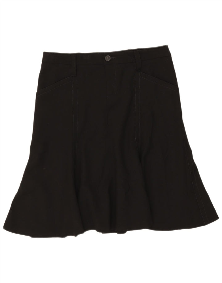 Gonna a trapezio da donna Zara EU 42 grande W32 rayon nero