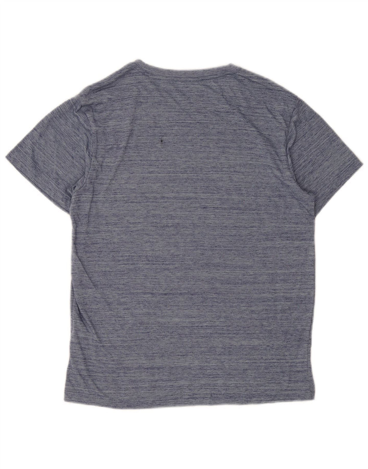 T-shirt grafica da uomo Hurley Top in poliestere chiazzato blu navy