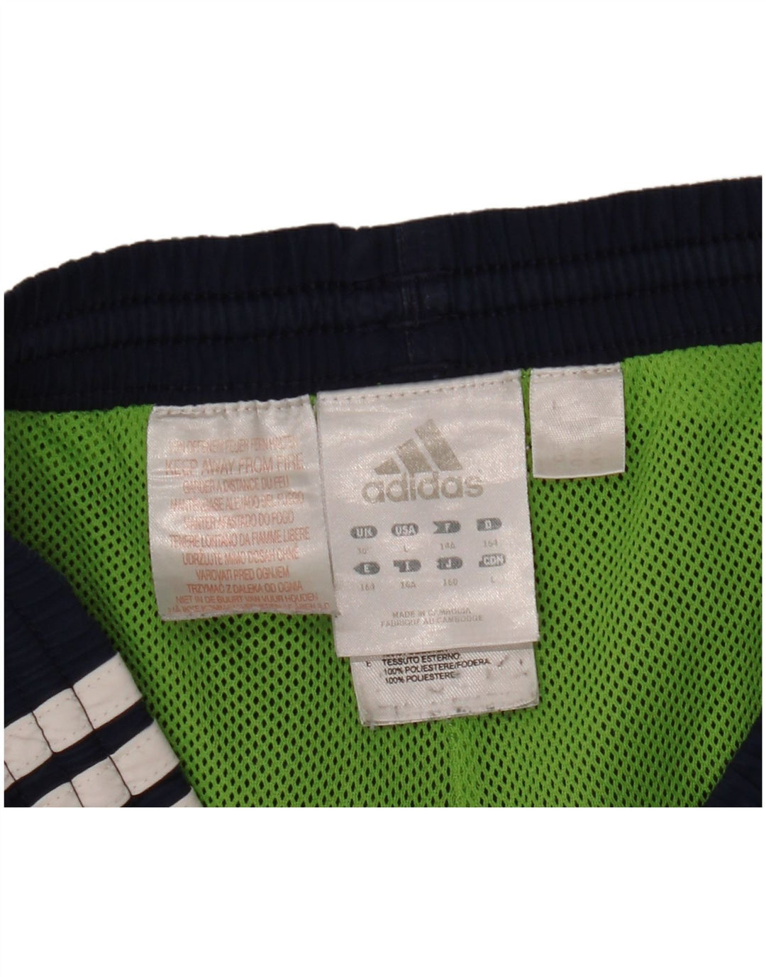 Pantaloncini sportivi Adidas Predator da uomo, poliestere color block medio blu navy