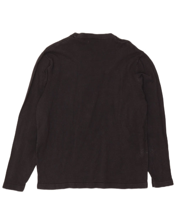Top Zara da donna a maniche lunghe UK 16 grande nero
