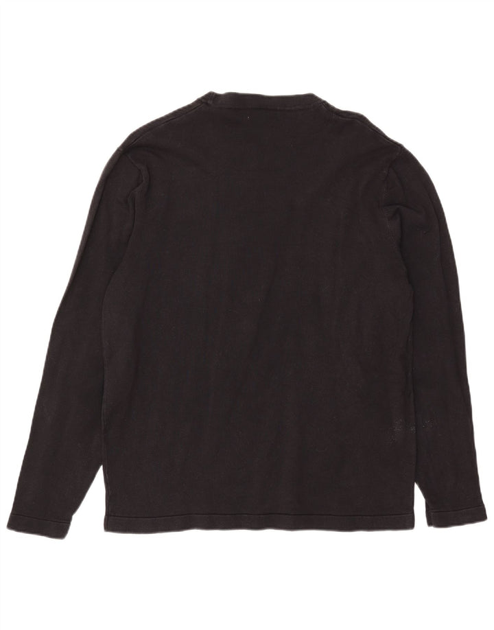 Top Zara da donna a maniche lunghe UK 16 grande nero