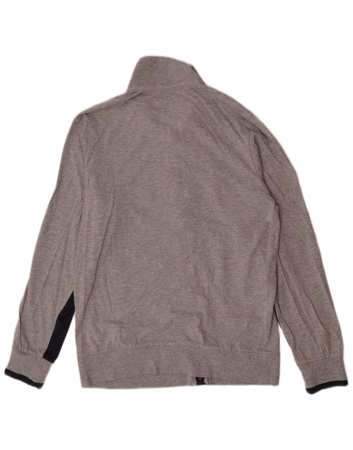 Giacca da ginnastica da uomo Lotto Small in cotone color block grigio
