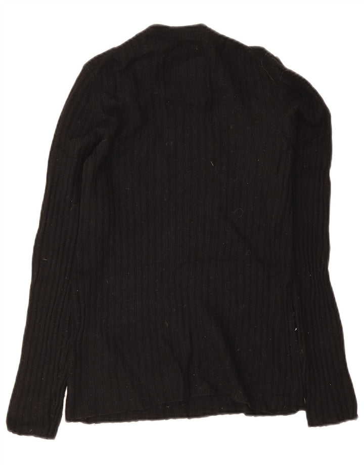 Maglione maglione girocollo da donna Superdry UK 8 Small Lana nera