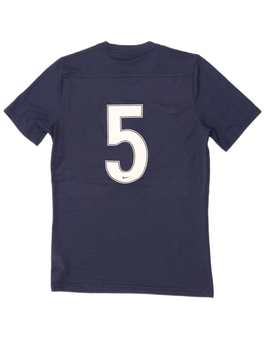 T-shirt grafica Nike da uomo Dri Fit Top medio in poliestere blu navy