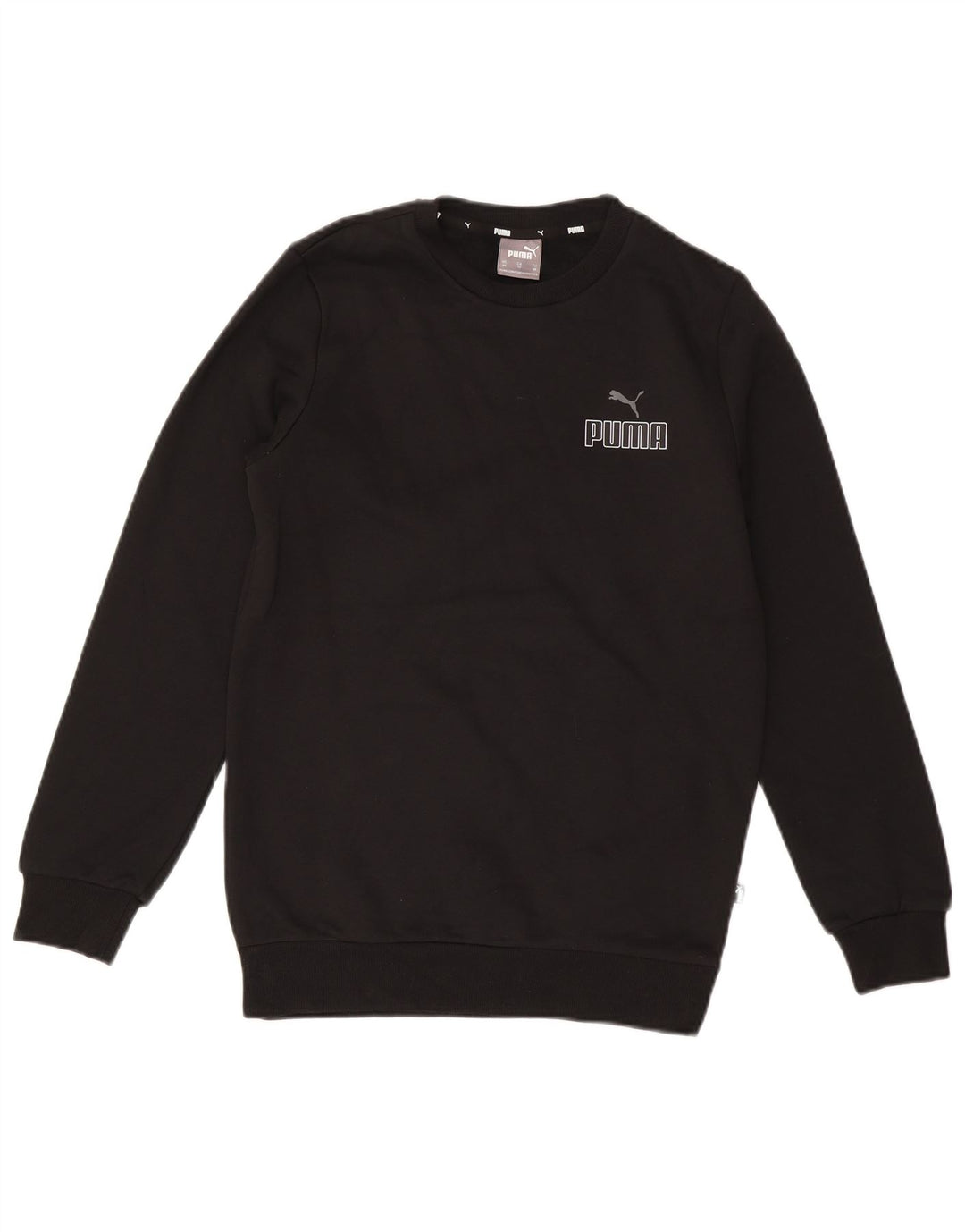 Felpa grafica da uomo Puma Jumper XS in cotone nero