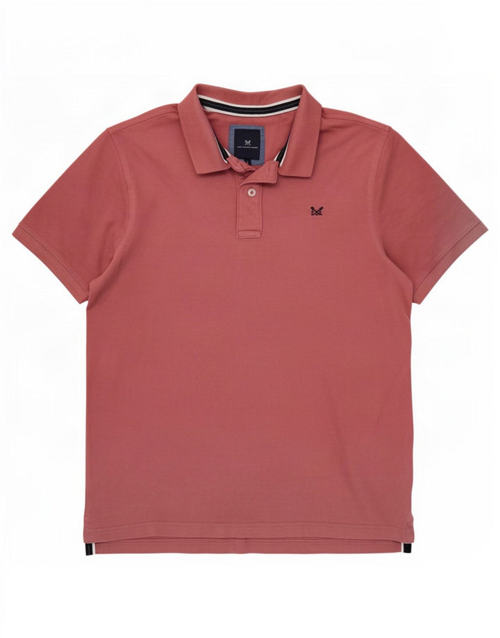 Crew Clothing Polo da uomo grande in cotone rosa