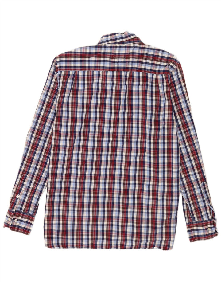 Camicia da uomo Tommy Hilfiger taglia 15 1/2 16 medio a quadri multicolore
