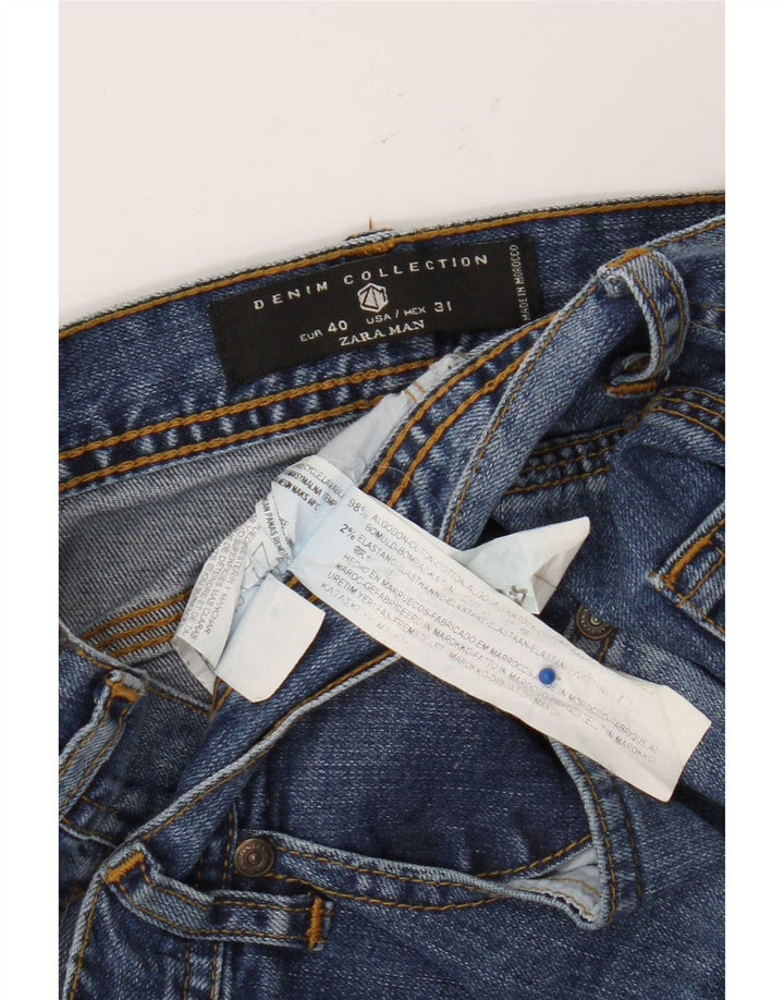 Jeans slim da uomo Zara EU 40 medio W31 L32 cotone blu