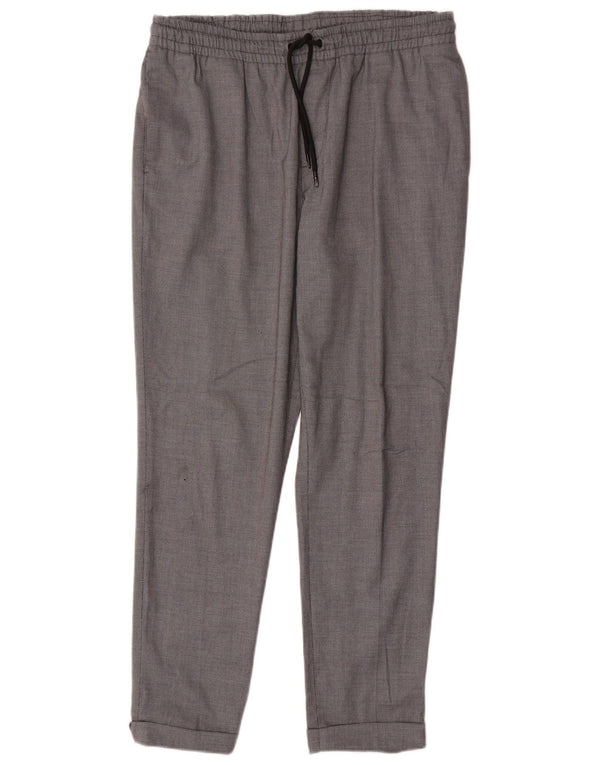 Pantaloni chino slim da donna Zara grandi W32 L28 poliestere grigio