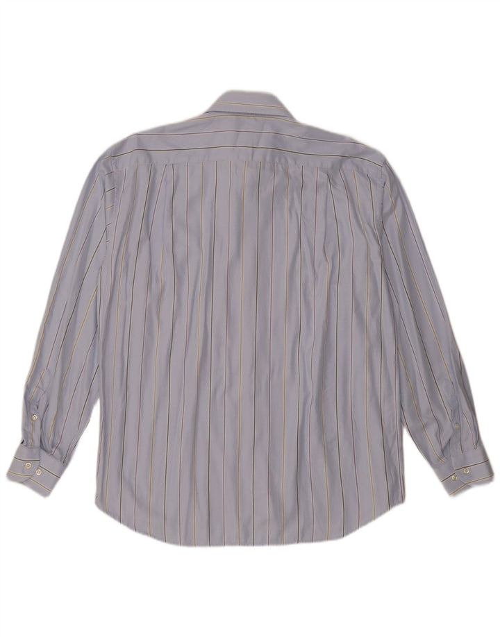 Camicia da uomo Roccobarocco taglia 42 16 1/2 grande a righe blu