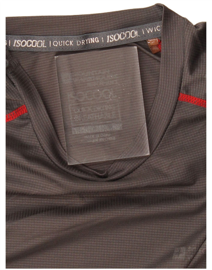 MOUNTAIN WAREHOUSE T-shirt da uomo Top piccolo grigio a quadri