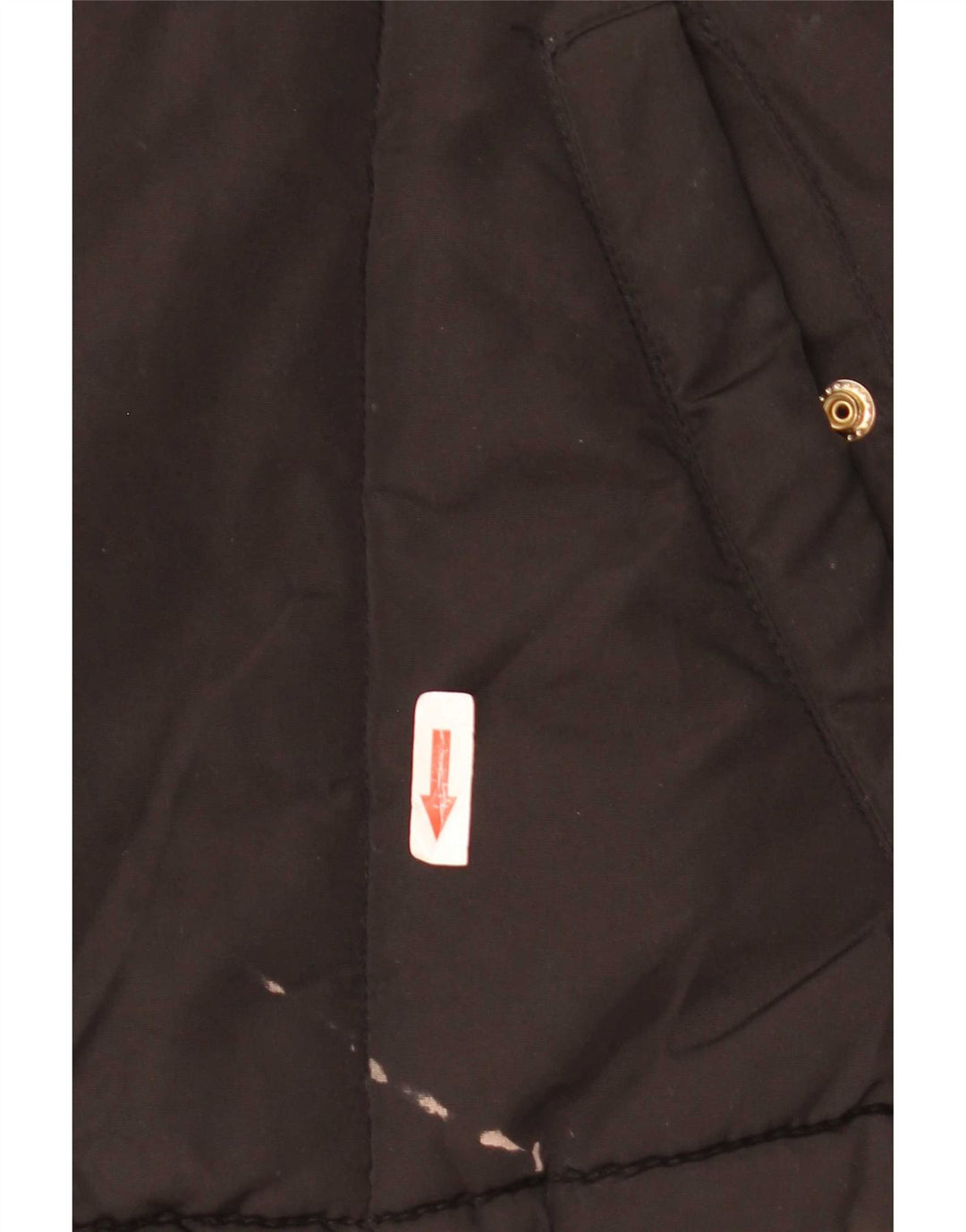 Giacca imbottita oversize con cappuccio da donna Topshop UK 8 piccola poliestere nero