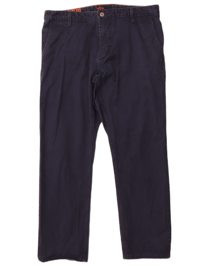 Pantaloni chino dritti da uomo Dockers W36 L30 in cotone blu navy