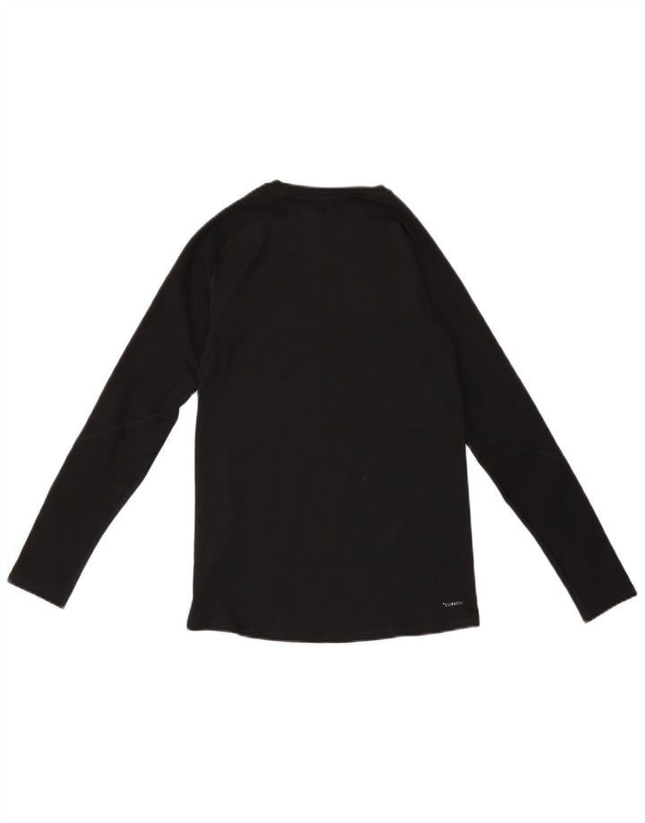 Top Adidas Climacool da ragazzo a manica lunga 13-14 anni in poliestere nero