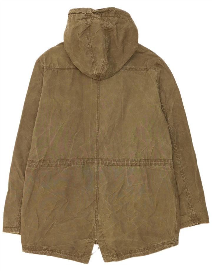 Bomboogie Giacca Parka da uomo con cappuccio UK 42 XL Cotone kaki