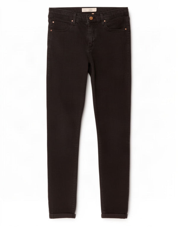 Topshop Donna Leigh Slim Jeans W28 L27 Cotone Nero