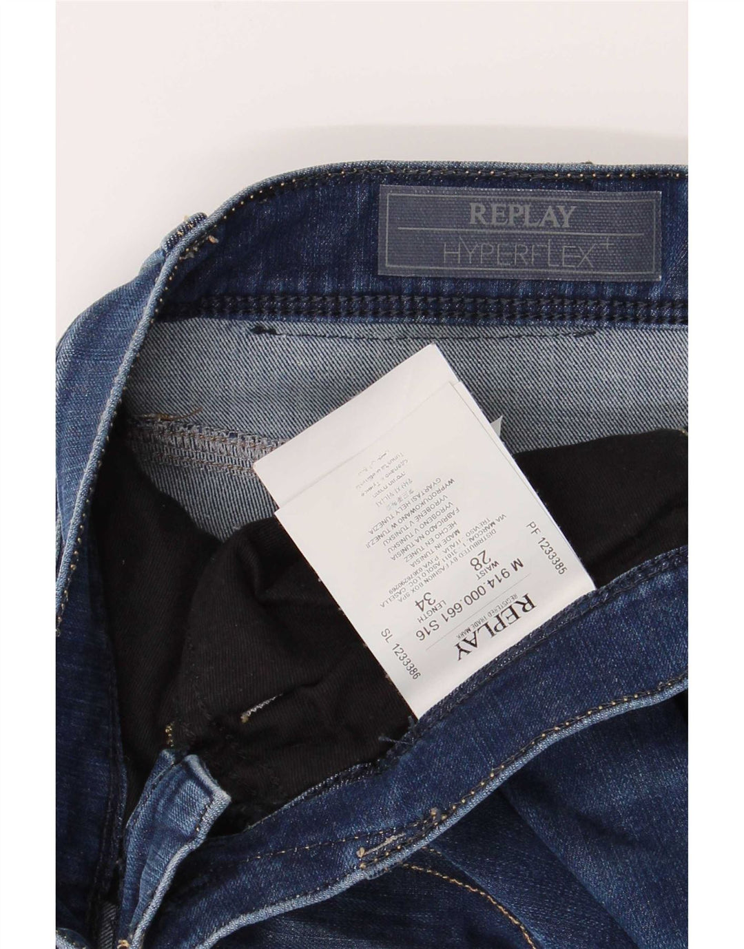 Jeans slim da uomo Replay W28 L30 cotone blu