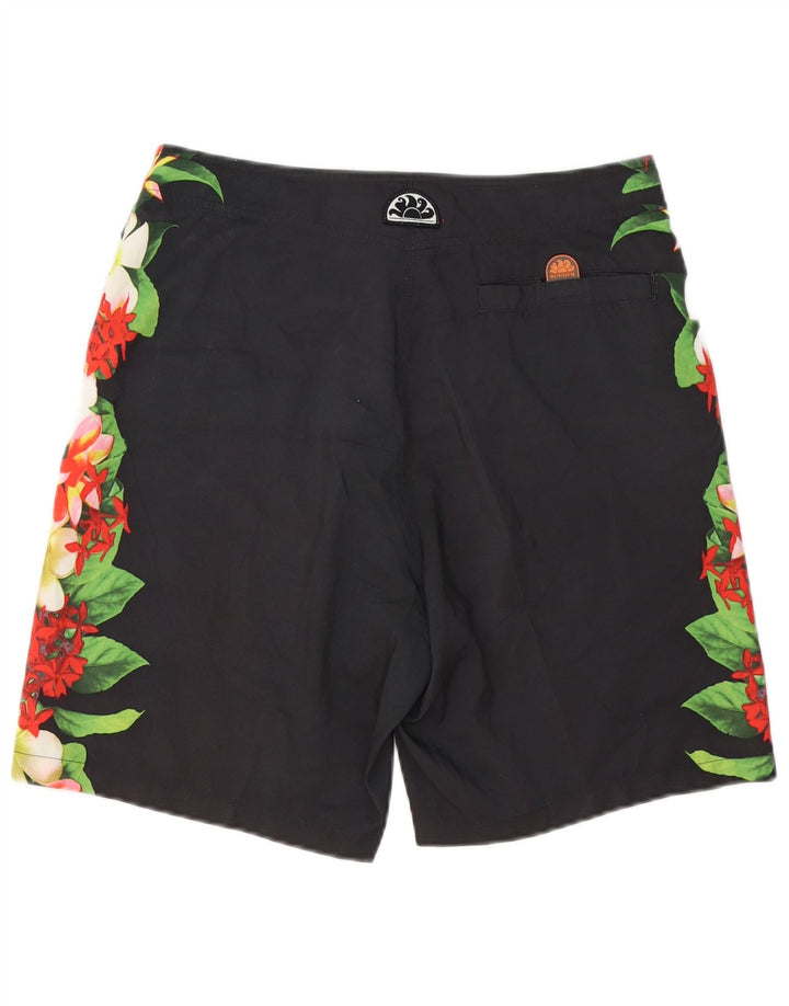 Pantaloncini da bagno da uomo SUNDEK Poliestere floreale grigio medio