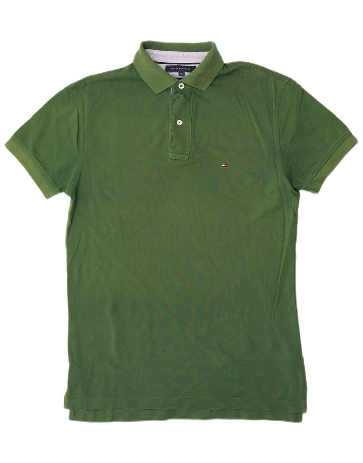 Polo da uomo Tommy Hilfiger in cotone verde medio