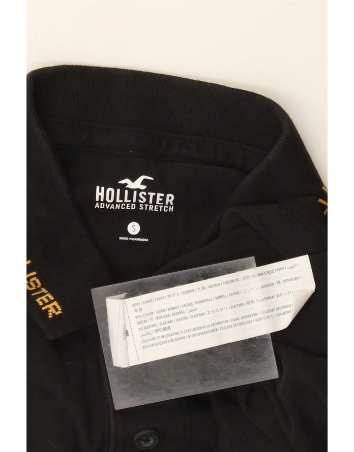 Polo Hollister da uomo piccola in cotone nero