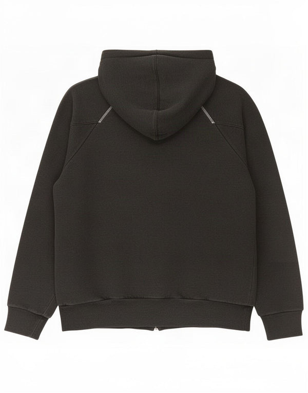Felpa con cappuccio e zip grafica Puma da uomo XL in cotone grigio