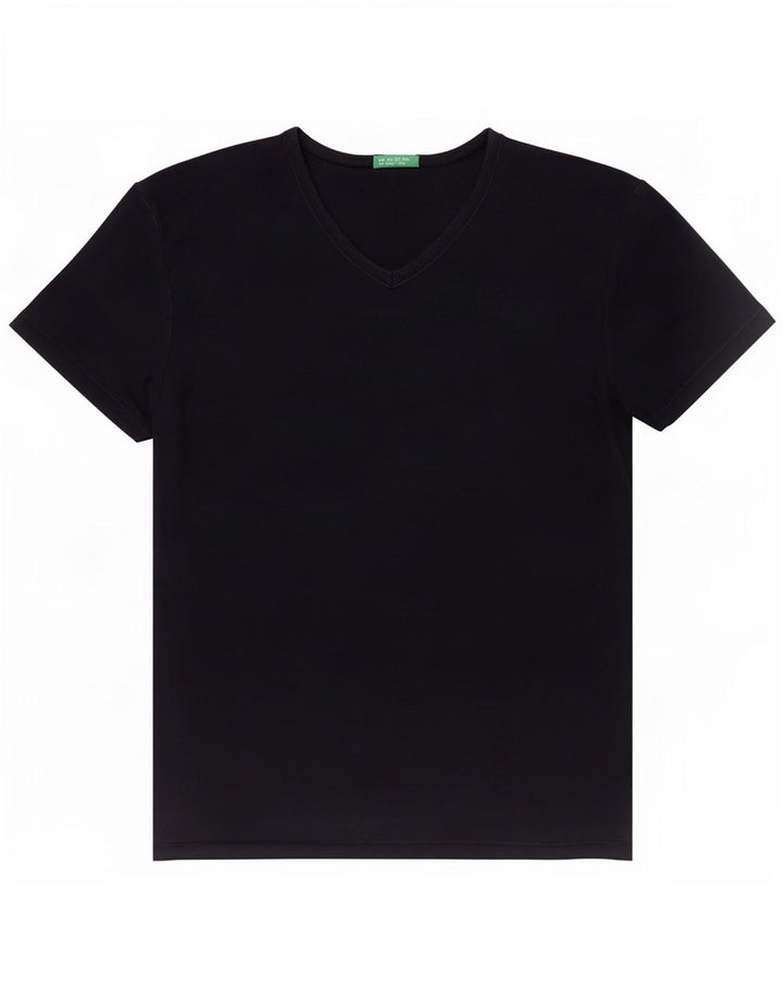 T-shirt da donna Benetton Top UK 12 medio blu navy