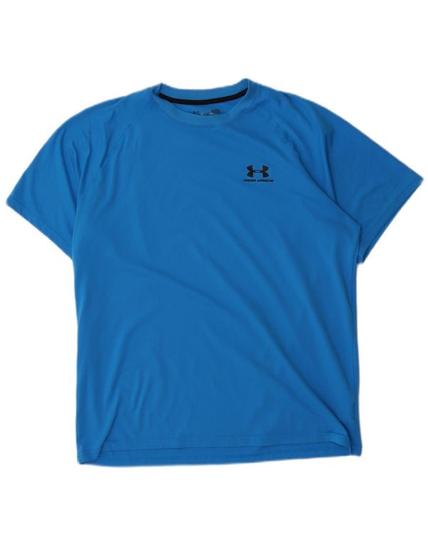 T-shirt da uomo Under Armour Top grande blu in poliestere
