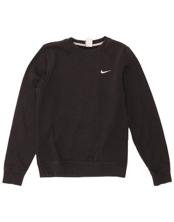 Felpa Nike Uomo Maglione Piccolo Cotone Nero