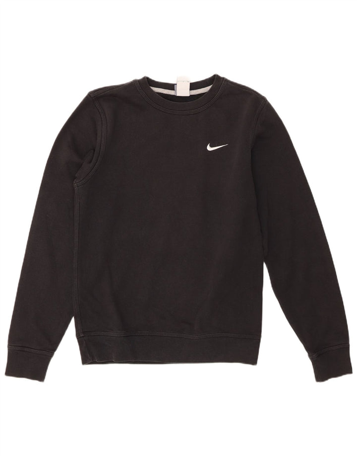 Felpa Nike Uomo Maglione Piccolo Cotone Nero