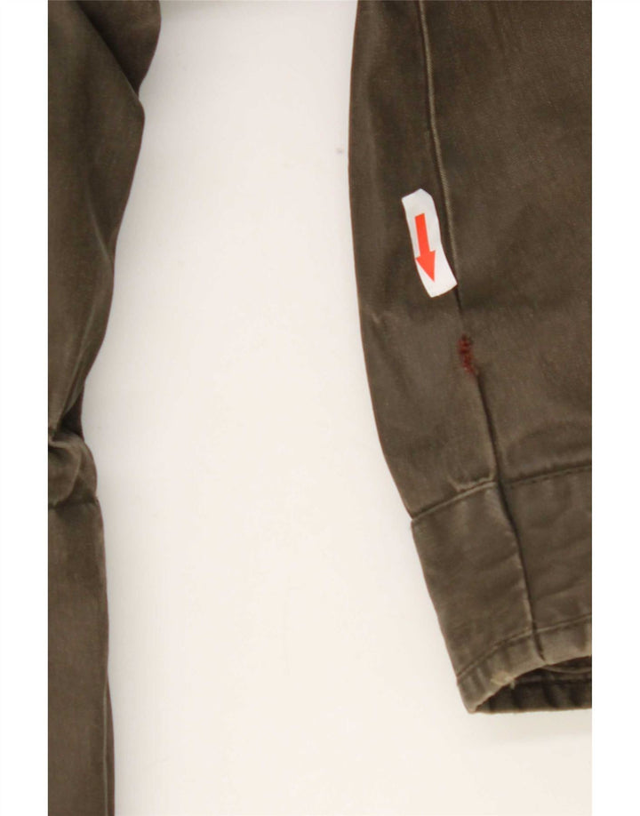Giacca parka da uomo con cappuccio Superdry UK 40 grande poliestere kaki