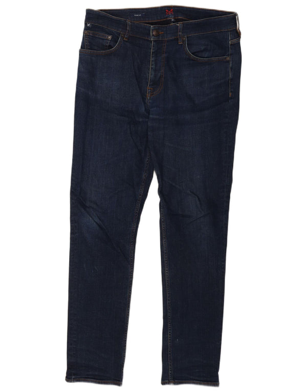 Crew Clothing Jeans slim da uomo W34 L31 Cotone blu navy