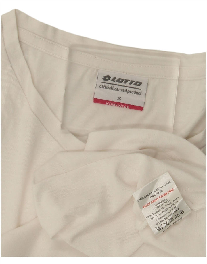 T-shirt da donna LOTTO Top UK 10 piccola in cotone bianco