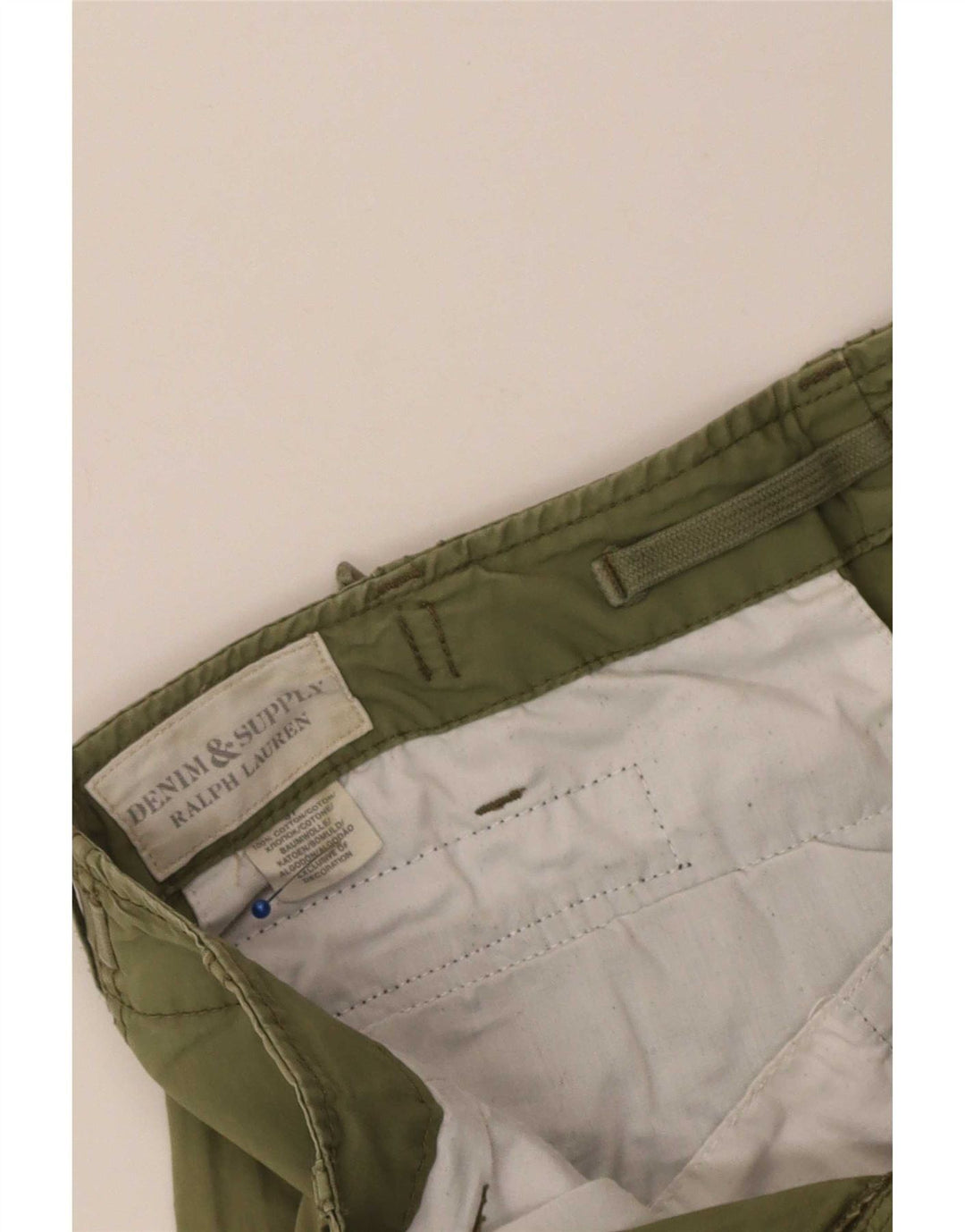 Pantaloncini cargo da uomo Ralph Lauren W31 cotone kaki medio