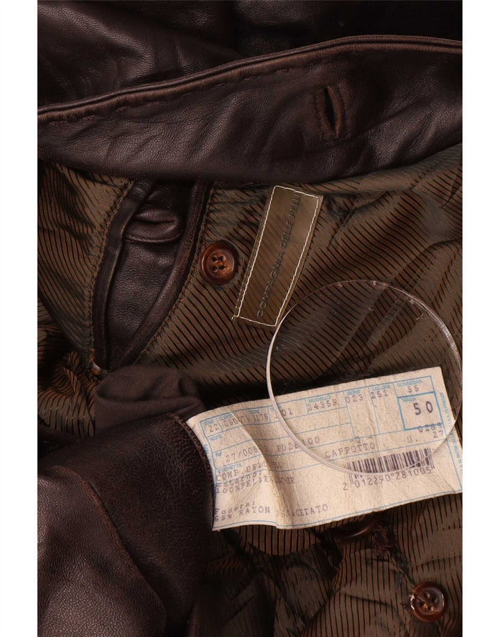 Cappotto in Pelle Uomo Compagnia Delle Pelli IT 50 Large Marrone
