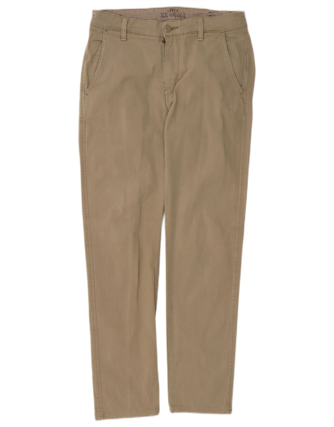 Pantaloni chino slim affusolati da uomo LEVI'S W29 L28 in cotone beige