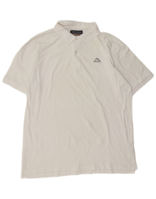 Polo Kappa Uomo XL Cotone Bianco