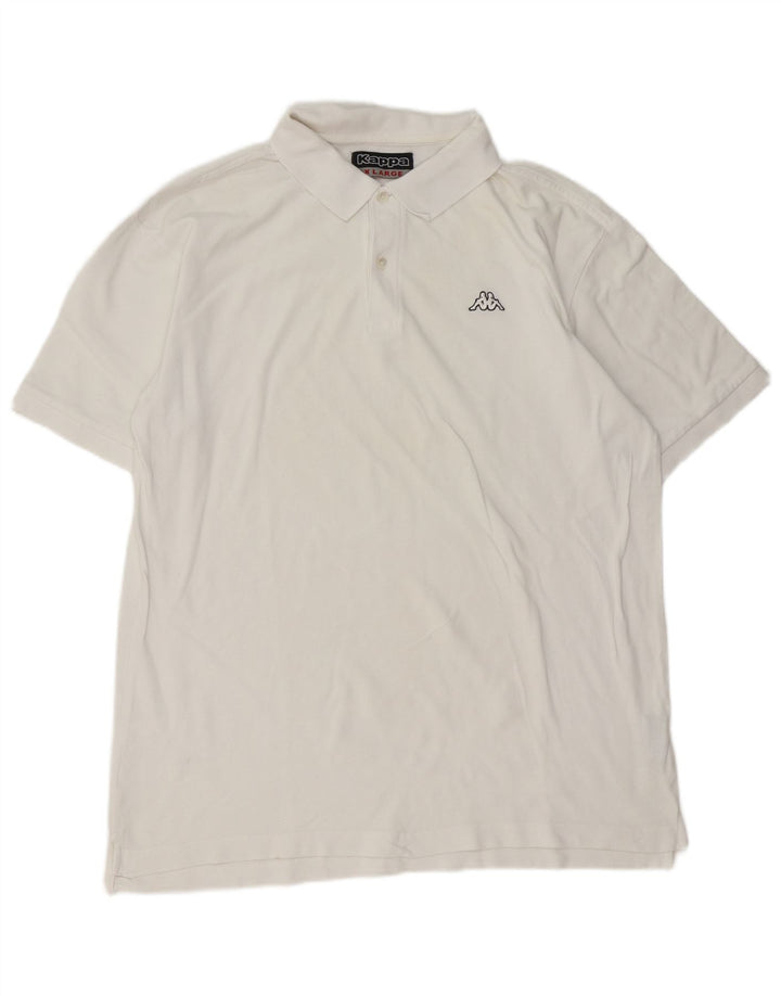 Polo Kappa Uomo XL Cotone Bianco