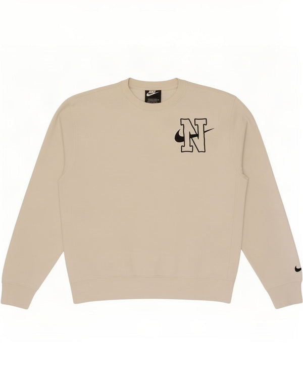 Felpa da uomo Nike Loose Fit Graphic Standard Felpa XS in cotone bianco sporco