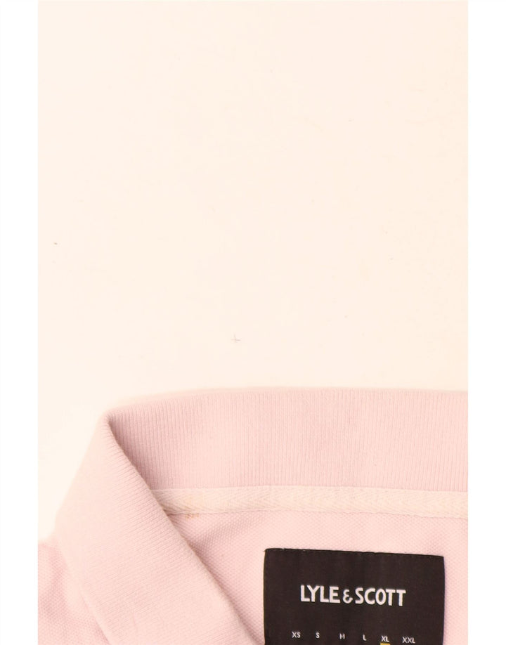Polo da uomo Lyle & Scott XL in cotone rosa