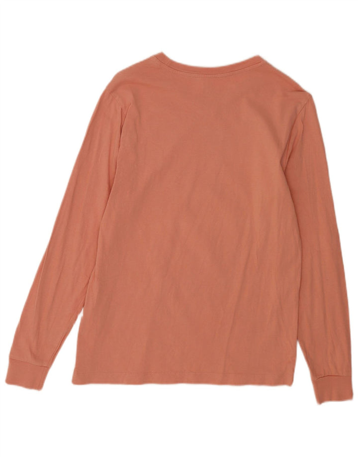 VANS Top grafico da uomo a maniche lunghe piccolo in cotone rosa