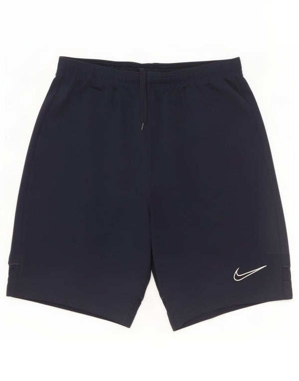 Pantaloncini sportivi Nike da ragazzo Dri Fit 13-14 anni XL blu navy poliestere