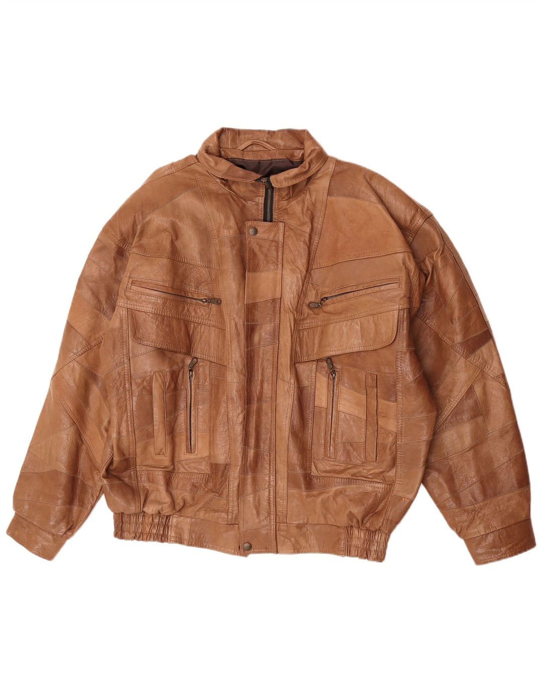 Giacca in pelle da uomo Missoni UK 42 XL Marrone