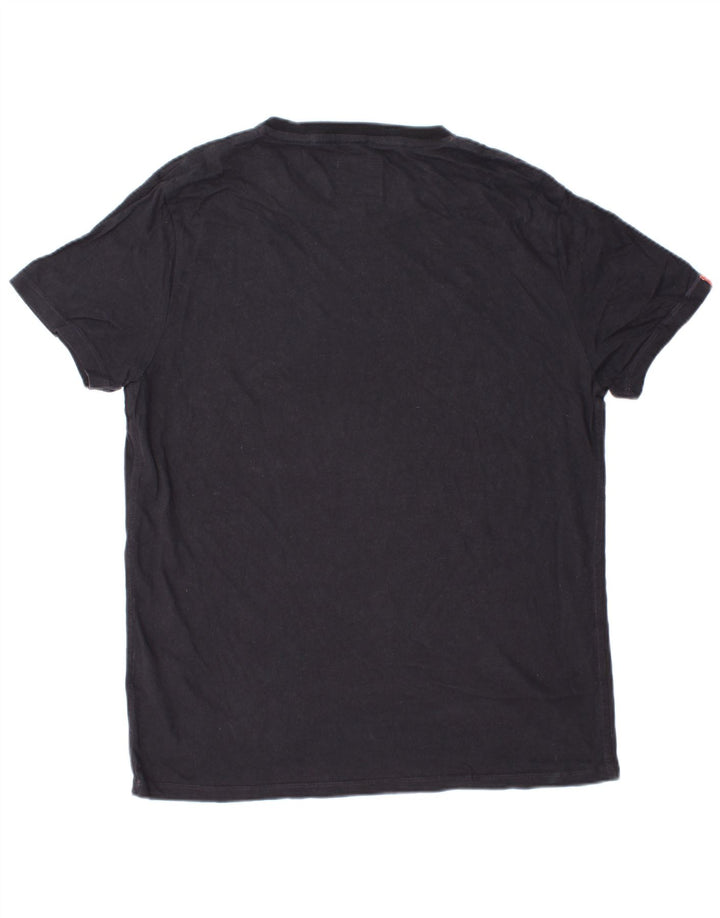 T-shirt da uomo SUPERDRY Top 2XL cotone blu navy