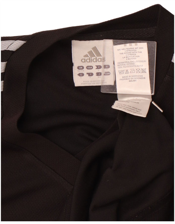 ADIDAS Mens T-Shirt Top UK 42/44 Large Black Polyester