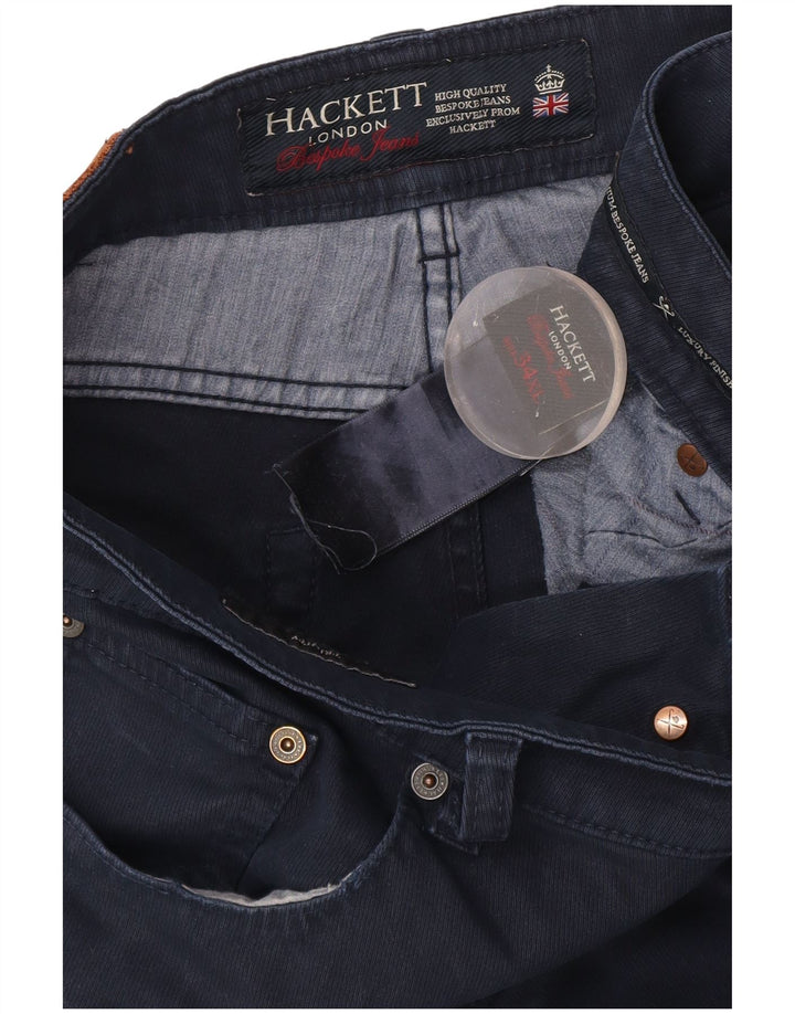 Pantaloni casual slim da uomo Hackett W34 L36 Blu Navy